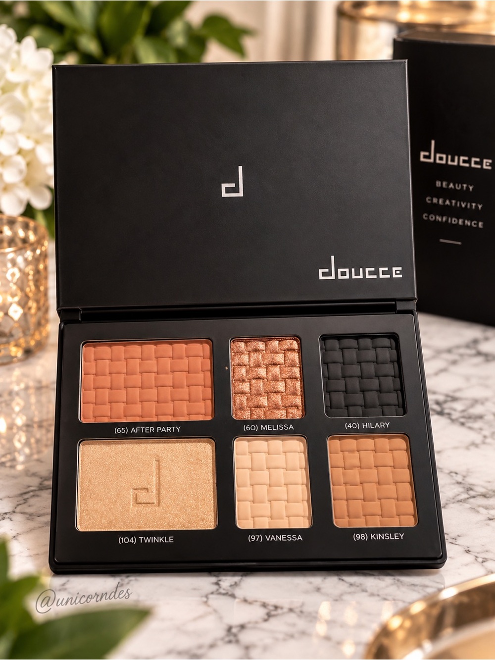 Doucce Freematic Face & Eye Palette 6 Pan Blush Highlighter Eyeshadow
